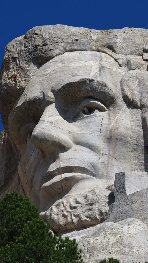 Abe Lincoln at Mount Rushmore