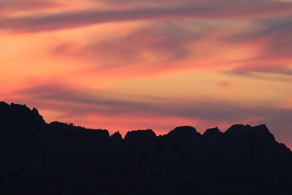 Badlands Sunset from one of the many locations throughout the park.